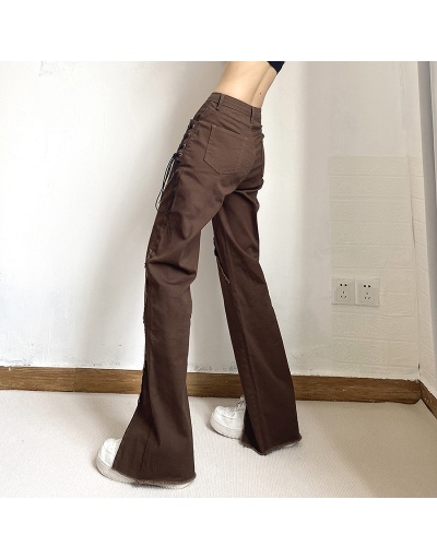 Replica  Fashion Style Bandage Reverse Seam Split Hem Jeans #795894 $39.94 USD for Wholesale