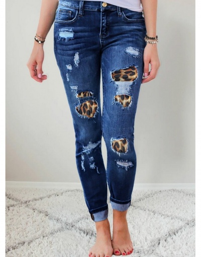 Women Fashion Ripped Patchwork Long Jeans  #795896 $29.71 USD, Wholesale Fashion Jeans