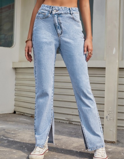 Women Fashion Denim Split Long Jeans  #795900 $29.43 USD, Wholesale Fashion Jeans