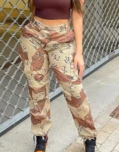 Street  Leopard Camouflage Straight  Jean Trousers #795905 $39.98 USD, Wholesale Fashion Jeans