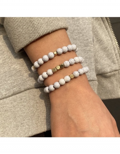 Replica  Holiday Leisure Colorful Beaded Stone Crack Women's Bracelet #795915 $5.93 USD for Wholesale