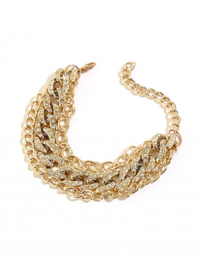 Replica  Cool Rhinestone Chain Layered Bracelets For Women #795919 $8.53 USD for Wholesale