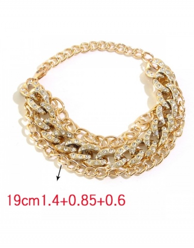 Replica  Cool Rhinestone Chain Layered Bracelets For Women #795919 $8.53 USD for Wholesale