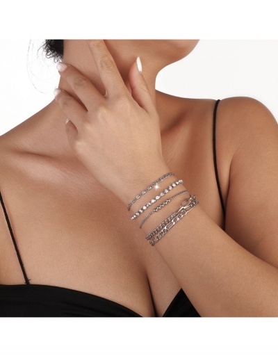 Replica  Fashion Simple Rhinestone Bracelet Sets For Women #795921 $8.64 USD for Wholesale