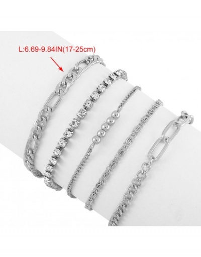 Replica  Fashion Simple Rhinestone Bracelet Sets For Women #795921 $8.64 USD for Wholesale