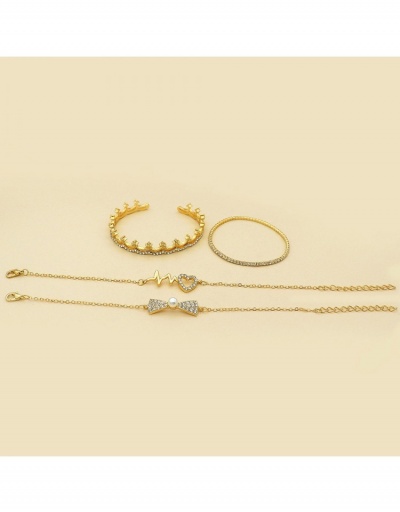 Replica 2022 Trendy Rhinestone 4 Piece Bracelet Set #795922 $5.75 USD for Wholesale