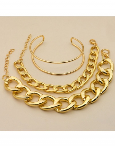 Replica  Fashion Punk Thick 3 Piece Bracelet Set #795923 $5.43 USD for Wholesale