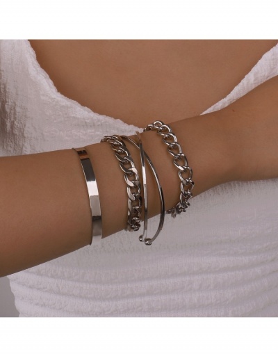 Replica Fashion Simple Punk Pure Color Bracelet For Women #795926 $8.10 USD for Wholesale