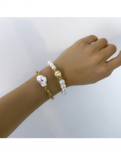 Replica  Fashion Simple Faux Pearl Double Layer Women's Bracelet #795933 $6.10 USD for Wholesale