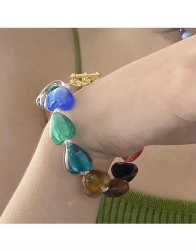 Replica  Summer Contrast Color Heart Bracelet #795936 $11.10 USD for Wholesale