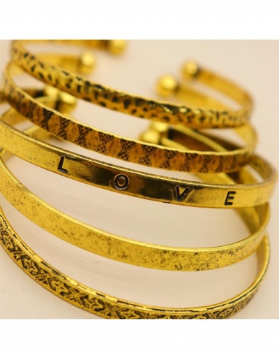 Replica Easy Matching Latter Geometry Pattern Bracelets Sets #795943 $5.70 USD for Wholesale