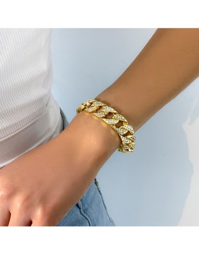  Retro Punk Style Rhinestone Simple Bracelet For Women #795945 $12.15 USD, Wholesale Fashion Bracelet