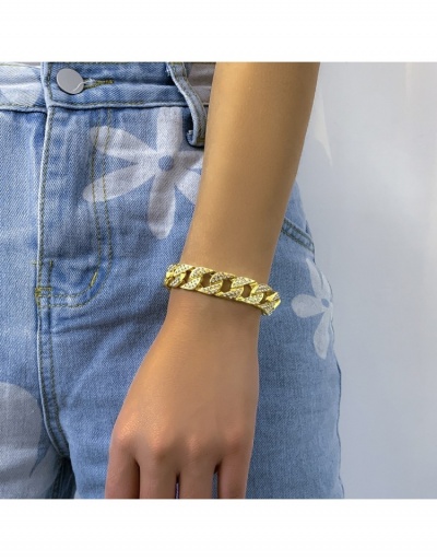 Replica  Retro Punk Style Rhinestone Simple Bracelet For Women #795945 $12.15 USD for Wholesale