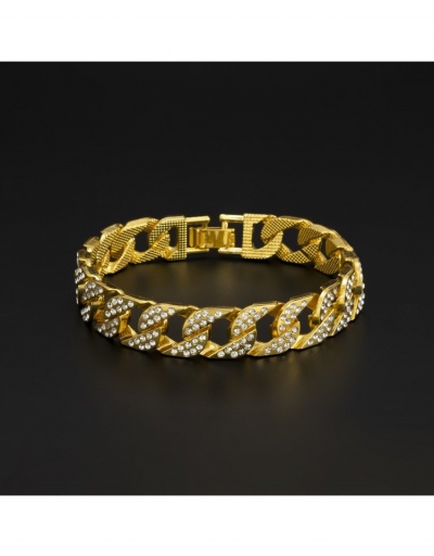 Replica  Retro Punk Style Rhinestone Simple Bracelet For Women #795945 $12.15 USD for Wholesale