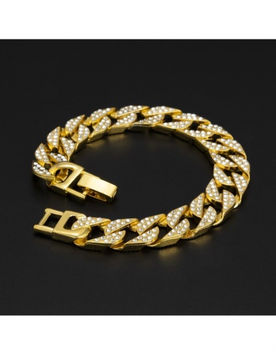 Replica  Retro Punk Style Rhinestone Simple Bracelet For Women #795945 $12.15 USD for Wholesale