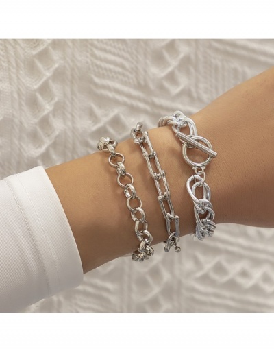 Replica Women Stylish Simple Hip-hop Bracelets  #795949 $6.58 USD for Wholesale