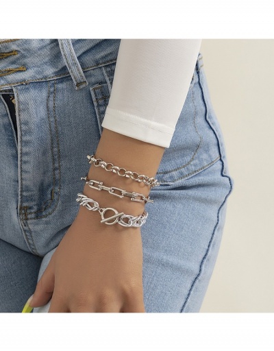 Replica Women Stylish Simple Hip-hop Bracelets  #795949 $6.58 USD for Wholesale