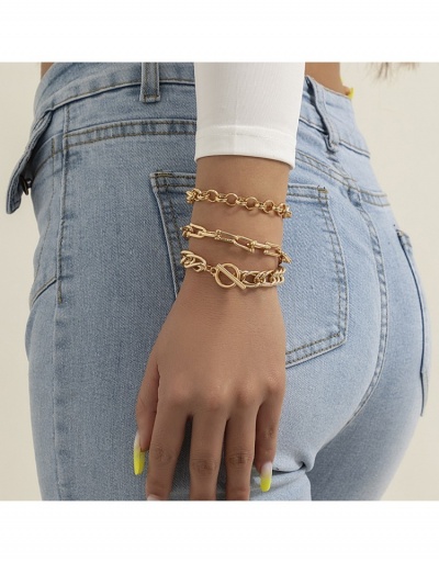 Replica Women Stylish Simple Hip-hop Bracelets  #795949 $6.58 USD for Wholesale