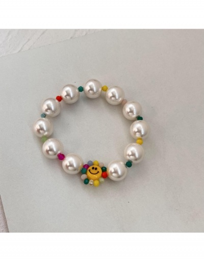  Korean Acrylic Faux Pearl Smiling Bracelet #795950 $11.54 USD, Wholesale Fashion Bracelet