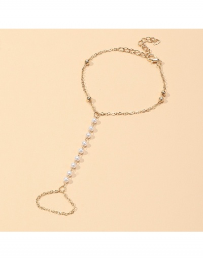 Replica Popular  Pearl Ring And Bracelet Chain Set #795953 $6.53 USD for Wholesale