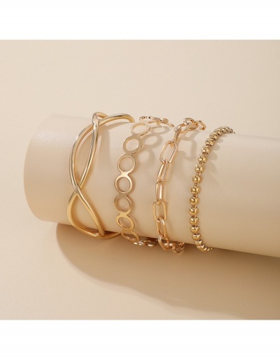 Replica  Metal Decor Hollowed Out Multi-layer Bracelet #795955 $5.78 USD for Wholesale