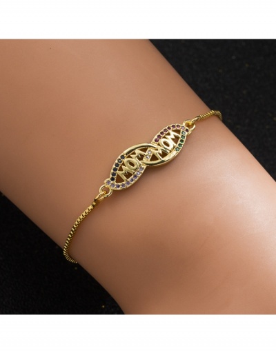 Replica  2022 Casual Number Letter Bracelet #795962 $8.13 USD for Wholesale