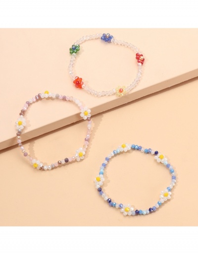 Replica  Bohemian Style Flower Beaded Bracelet For Women #795963 $8.90 USD for Wholesale