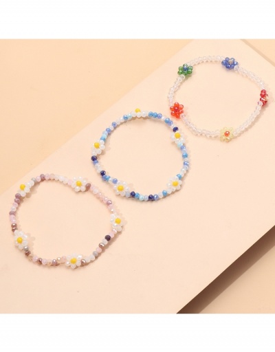 Replica  Bohemian Style Flower Beaded Bracelet For Women #795963 $8.90 USD for Wholesale