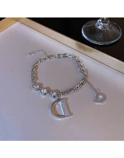 Fashion Rhinestone Letter Men's Bracelet Accessories #795970 $6.02 USD, Wholesale Fashion Bracelet