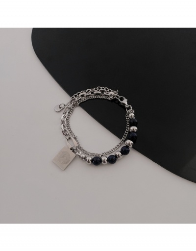 New Hip Hop Round Bead Layer Bracelet #795985 $6.64 USD, Wholesale Fashion Bracelet