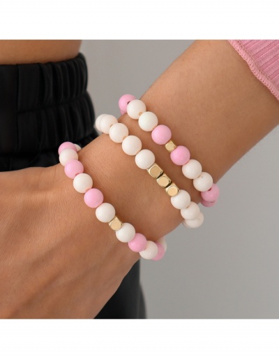 Replica Round Bead Alloy Bracelet Sets For Women #795994 $5.94 USD for Wholesale