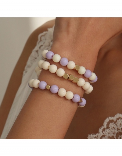 Replica Round Bead Alloy Bracelet Sets For Women #795994 $5.94 USD for Wholesale