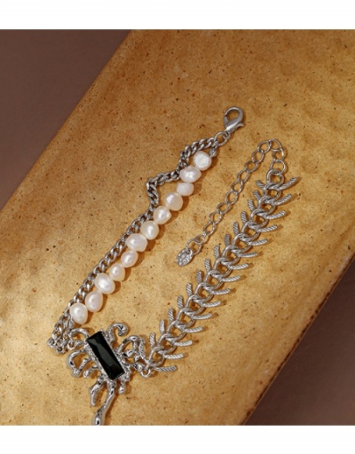  Faux Pearl Patchwork Bracelet For Women #795995 $13.98 USD, Wholesale Fashion Bracelet