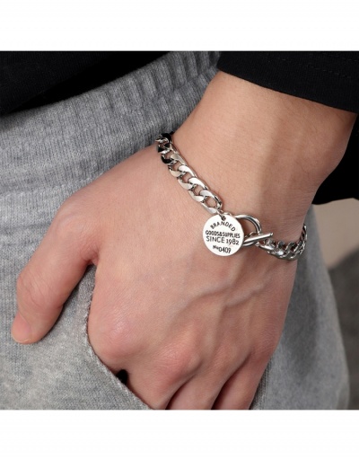  Hip-hop Style Letter Pendant Bracelet #796003 $7.83 USD, Wholesale Fashion Bracelet