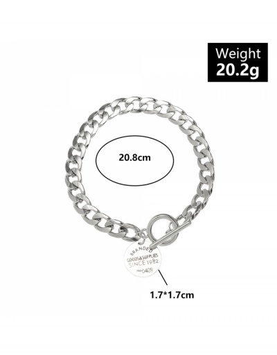 Replica  Hip-hop Style Letter Pendant Bracelet #796003 $7.83 USD for Wholesale