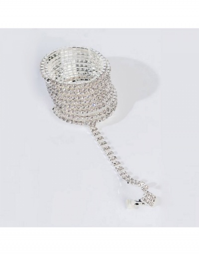 Replica  Shiny Multi-layer Rhinestone Chain Bracelet #796004 $24.00 USD for Wholesale