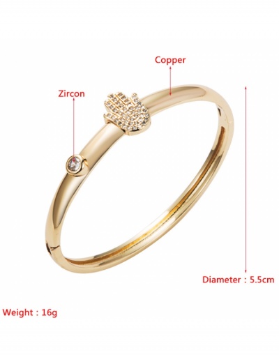 Replica Fashion Gold Zircon Women Bracelet #796005 $16.02 USD for Wholesale