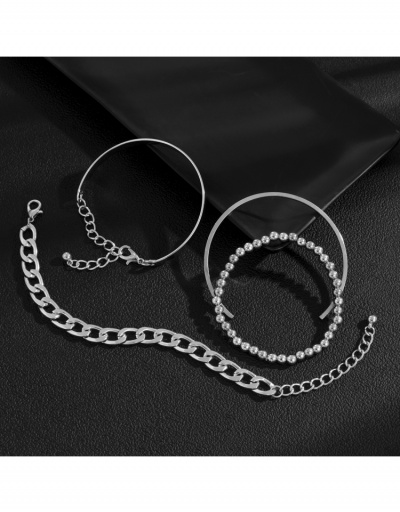 Replica Open Solid Alloy Bracelets Sets For Women #796010 $7.54 USD for Wholesale