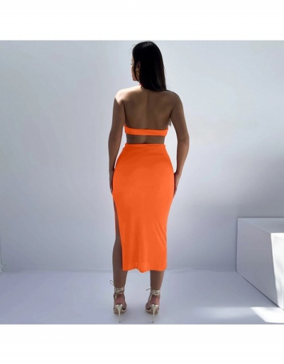 Replica  Sexy Hollowed Out Backless Slit Maxi Dress Sleeveless #796020 $21.58 USD for Wholesale