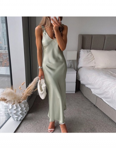  Sexy V-Neck Pure Color Midi Dress For Women Sleeveless V Neck #796022 $22.75 USD, Wholesale Fashion Maxi Dresses