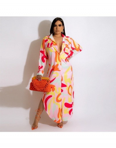 Ladies Loose Button Up Fall Maxi Shirt Dress Long Sleeve Turndown Collar #796078 $32.66 USD, Wholesale Fashion Maxi Dresses