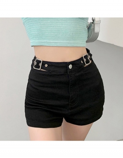  Summer Pure Color Metal Decoration Denim Shorts #796115 $33.25 USD, Wholesale Fashion Jeans