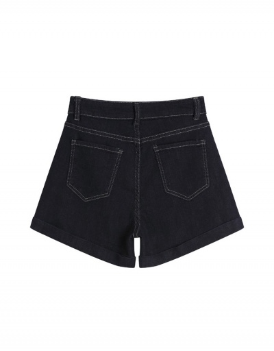 Replica  Summer Pure Color Denim Shorts #796116 $33.25 USD for Wholesale