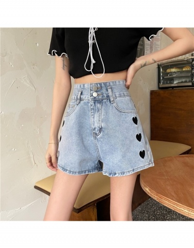  Summer Heart High Waist Denim Shorts #796121 $16.97 USD, Wholesale Fashion Jeans