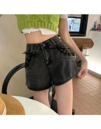  Summer New Black High Waist Denim Shorts #796130 $19.14 USD, Wholesale Fashion Jeans