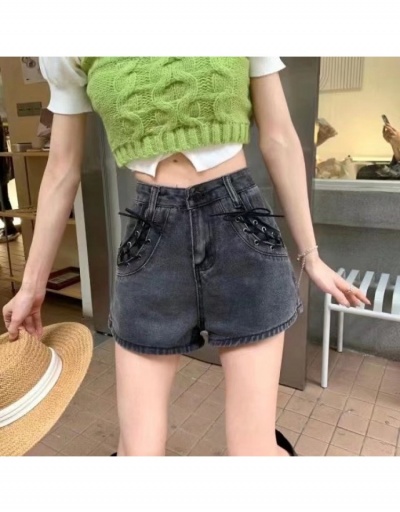 Replica  Summer New Black High Waist Denim Shorts #796130 $19.14 USD for Wholesale