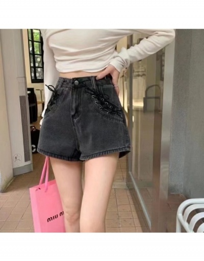 Replica  Summer New Black High Waist Denim Shorts #796130 $19.14 USD for Wholesale