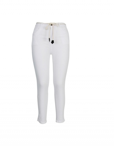 Replica  Pure Color Denim Jean For Women #796136 $25.48 USD for Wholesale