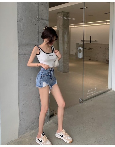  Summer High Waist Ripped Denim Shorts For Women #796166 $26.89 USD, Wholesale Fashion Jeans