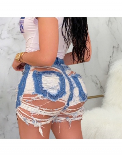 Replica  Summer Fashion Ripped Denim Shorts For Women #796183 $29.12 USD for Wholesale